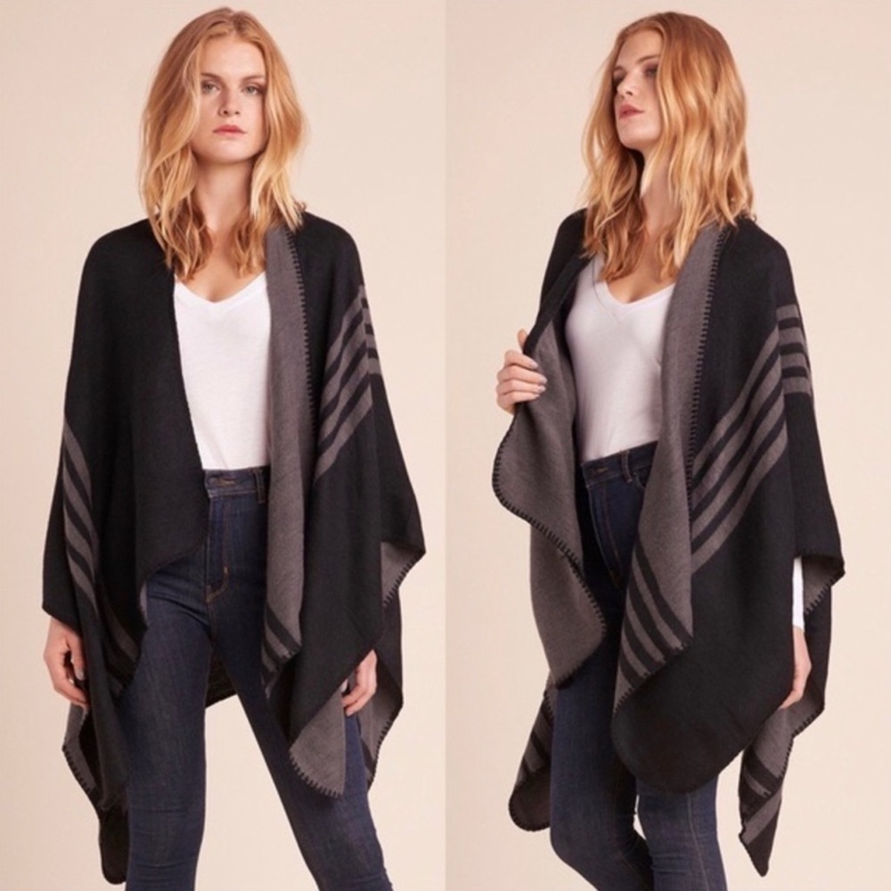 BB Dakota Reversible Poncho Shawl